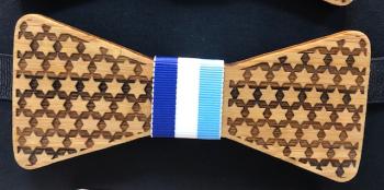 Wooden Bow Tie Star of David